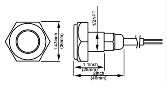 Drain Plug RGB Underwater Light 27 Watt
