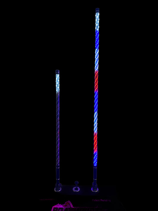 4' Spiral Wound LED Whip (Bluetooth)
