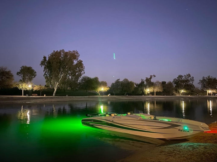 Boatwhipz led stern lights boat whips marine lighting underwater light