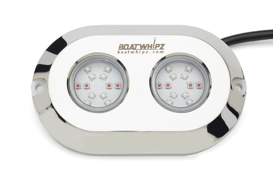 Boatwhipz led stern lights boat whips marine lighting underwater light